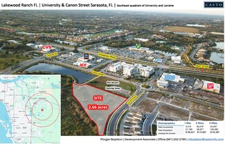 Lakewood Ranch, FL Commercial Land - University and Lorraine/Canon Street Pl @ Canon