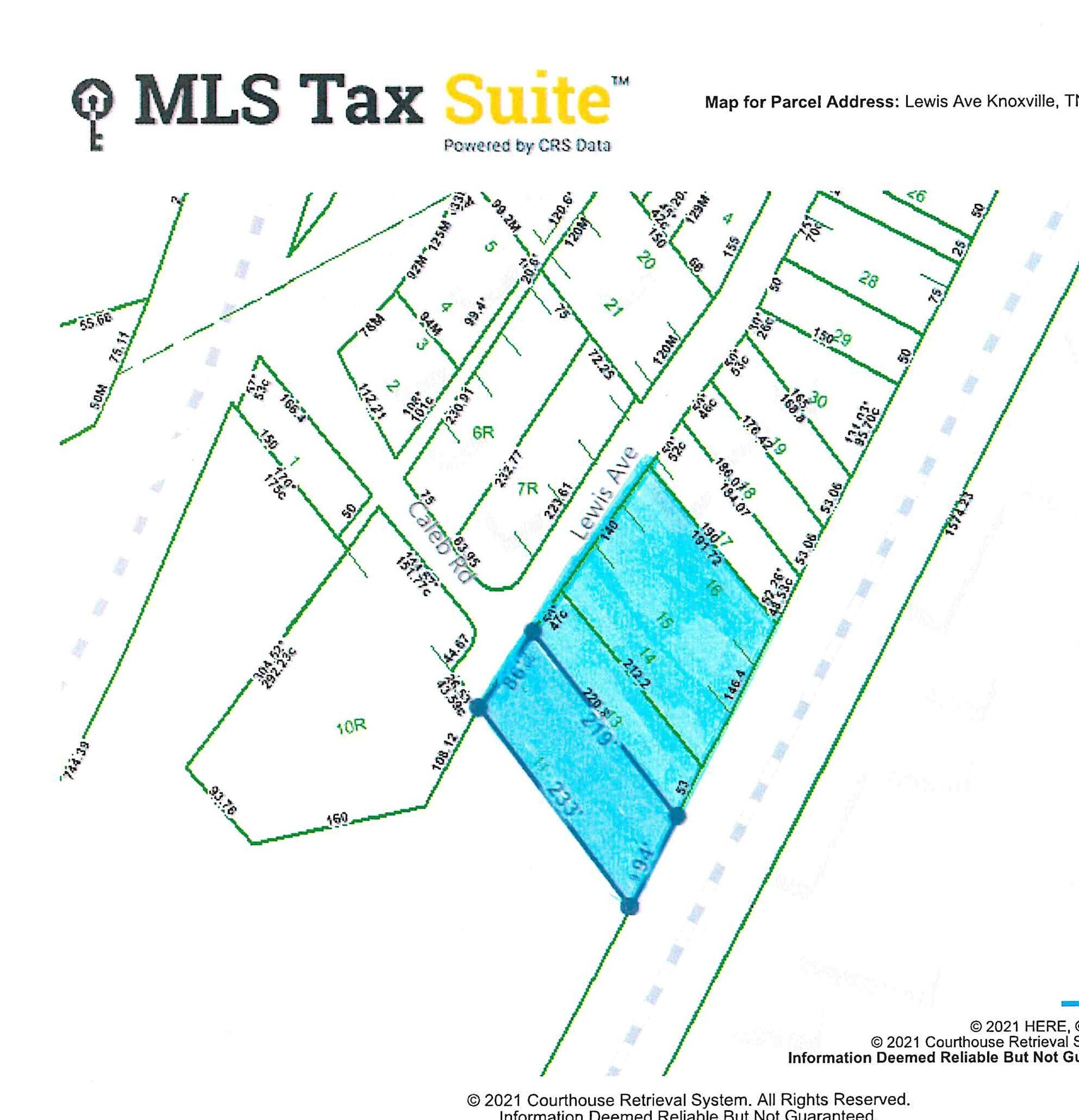 1704 Lewis Knoxville, TN 37920 Land Property for Sale on