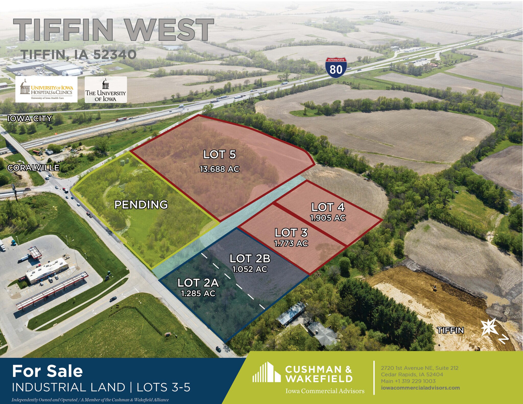 Interstate 80, Tiffin, IA for Sale