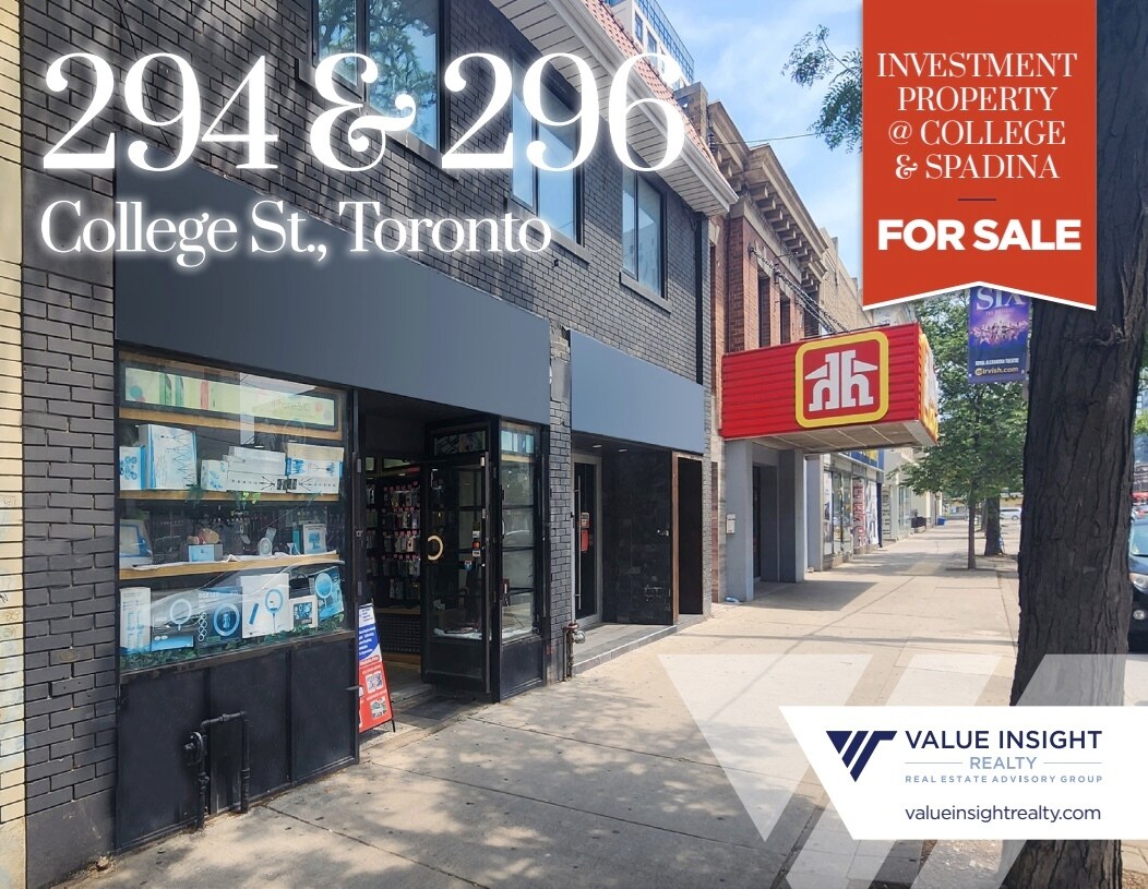 294-296 College St, Toronto, ON for Sale