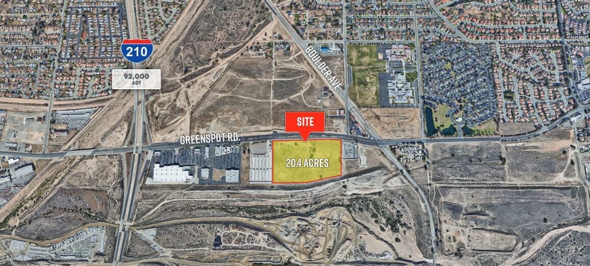 Greenspot Rd @ 5th Street, Highland, CA for Sale