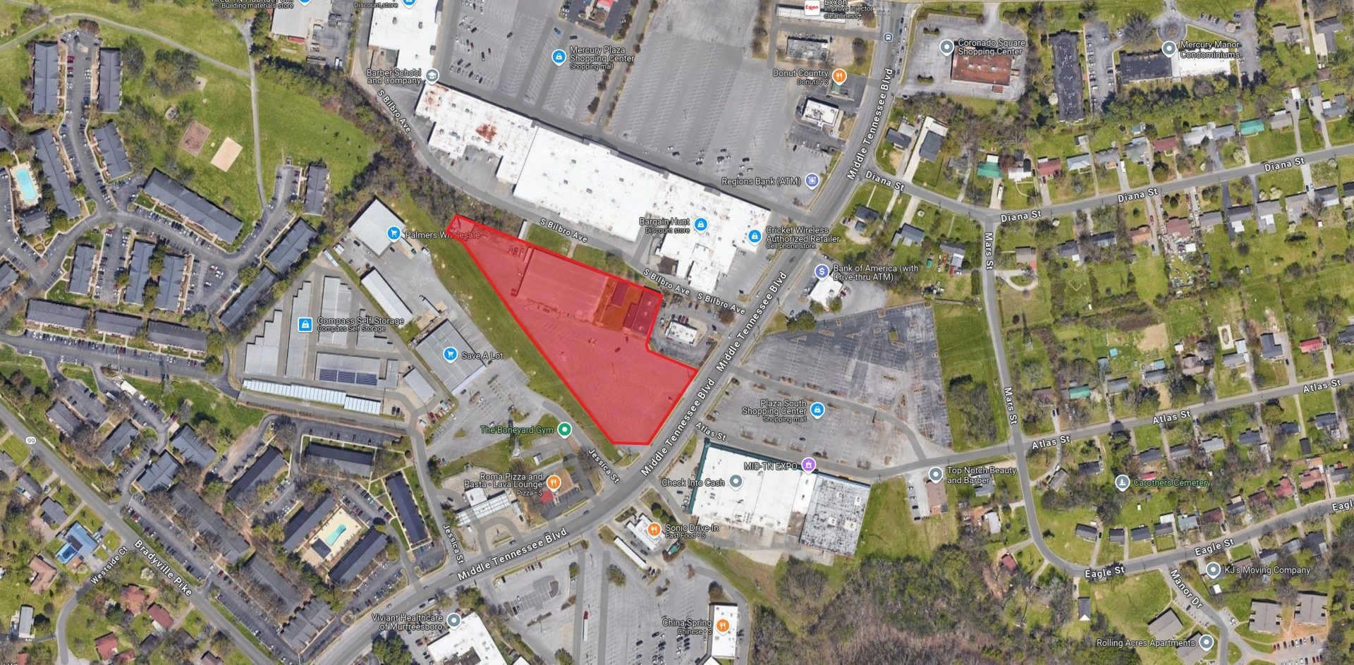 1645-1647 Middle Tennessee Blvd, Murfreesboro, TN for Sale