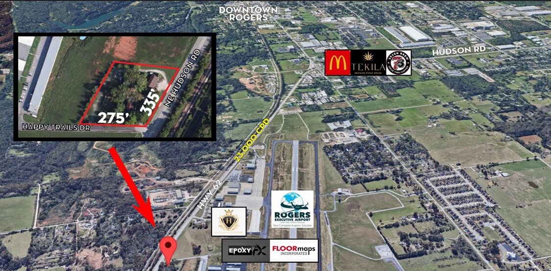 2.18 Acres NE Hudson Rd, Rogers, AR for Sale