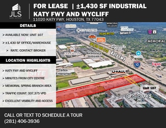 Houston, TX Office, Industrial - 11020 Katy Fwy