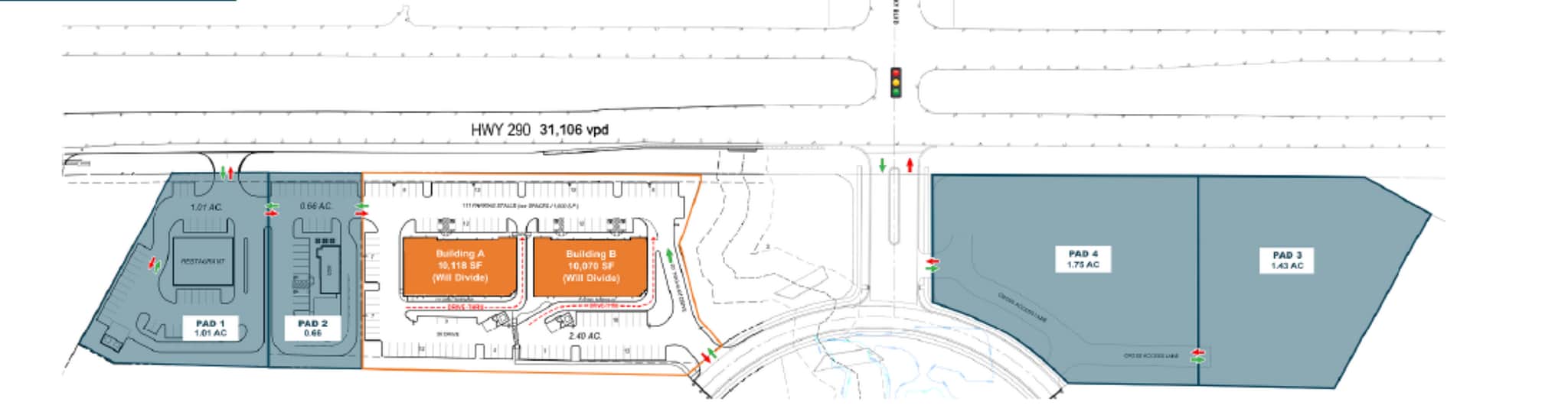 SWC and SEC of Western Sky Blvd and Hwy 290, Elgin, TX for Rent