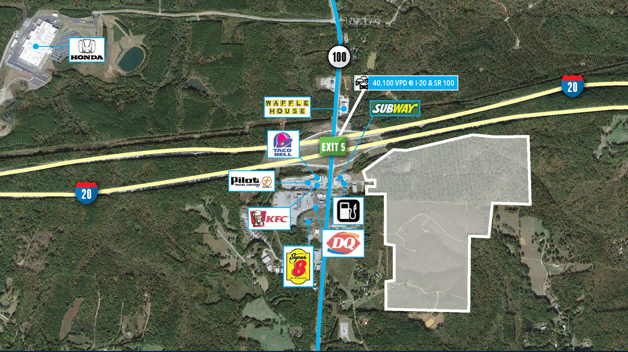 Interstate 20 & 100 sr sr, Tallapoosa, GA for Sale