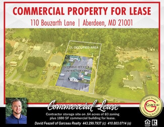 Aberdeen, MD Industrial - 110 Bouzarth Ln Aberdeen, MD Industrial - 110 Bouzarth Ln