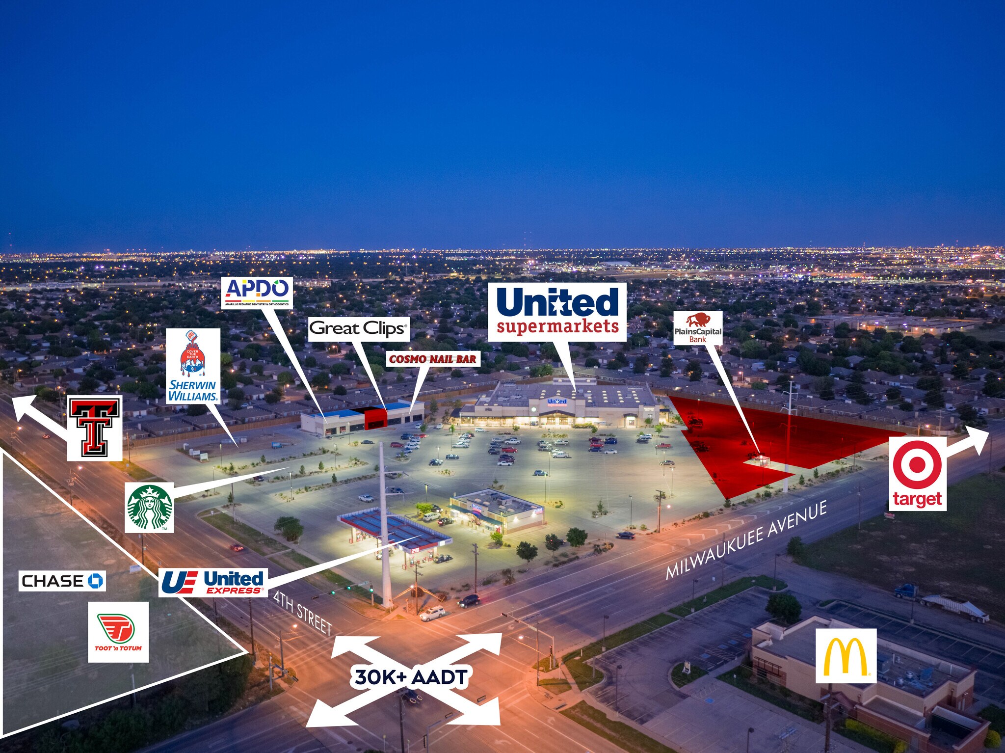 4th and Milwaukee Ave, Lubbock, TX for Sale