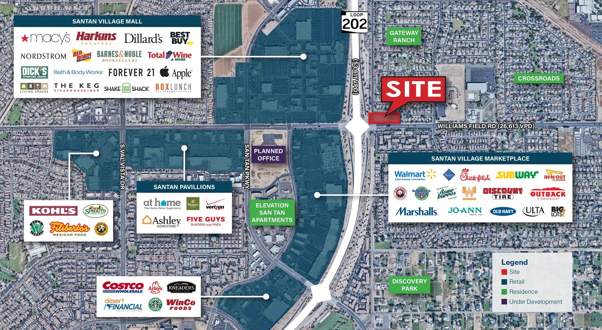 NEC Santan Loop 202 & Williams Field Rd, Gilbert, AZ for Rent