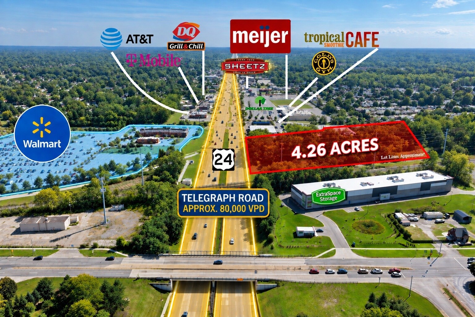 Telegraph Rd, Taylor, MI for Sale