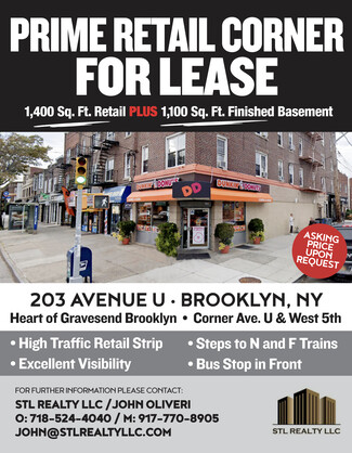 Brooklyn, NY Retail - 203 Avenue U