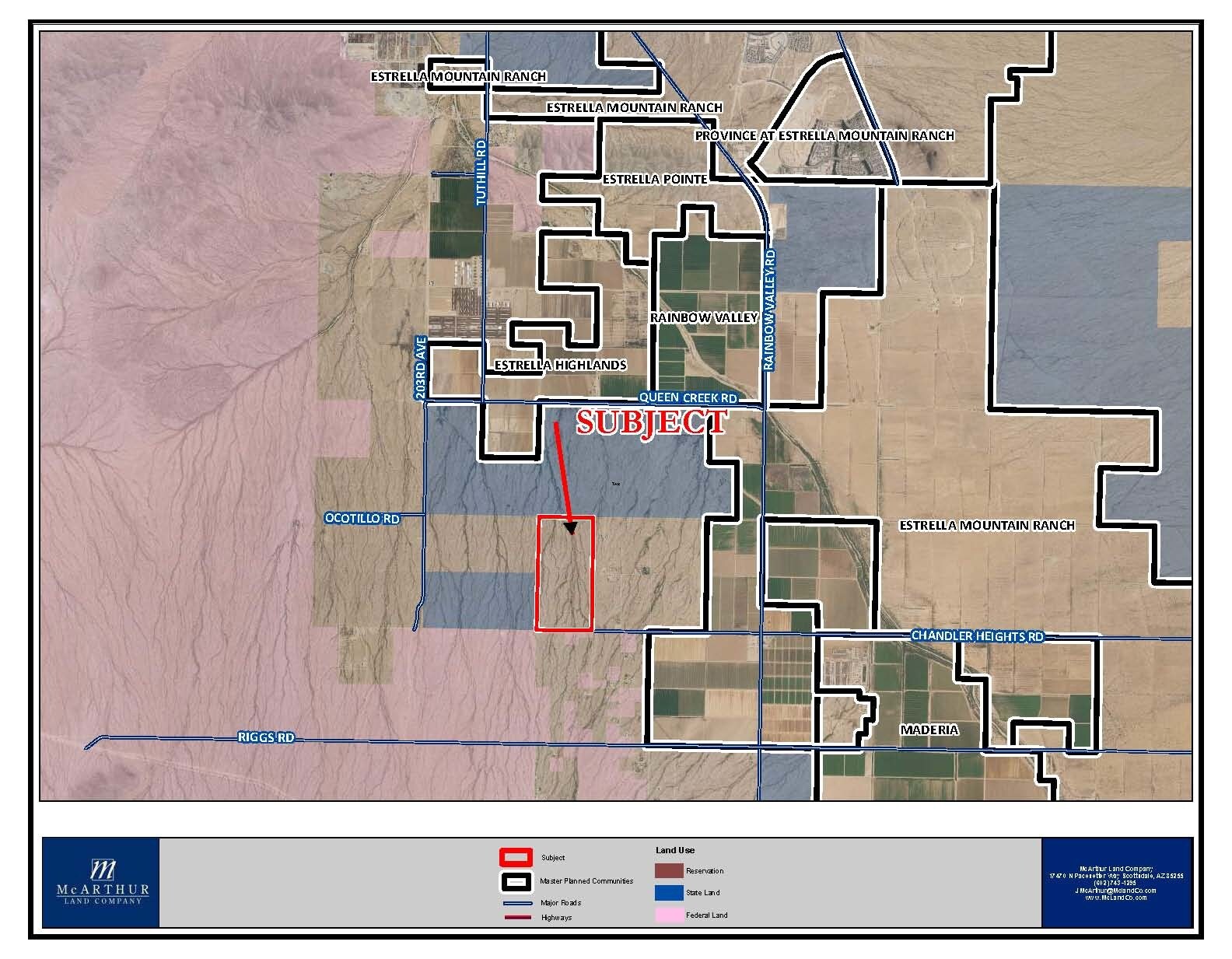 Rainbow Valley Rd @ Ocotillo Rd, Goodyear, AZ for Sale