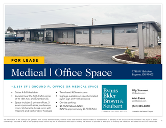 Eugene, OR Office/Medical - 1748 W 18th Ave