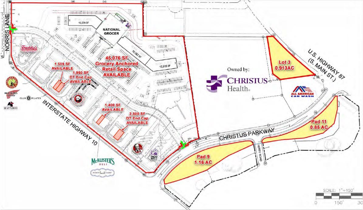 NEC IH-10 @ Christus Parkway, Boerne, TX for Rent