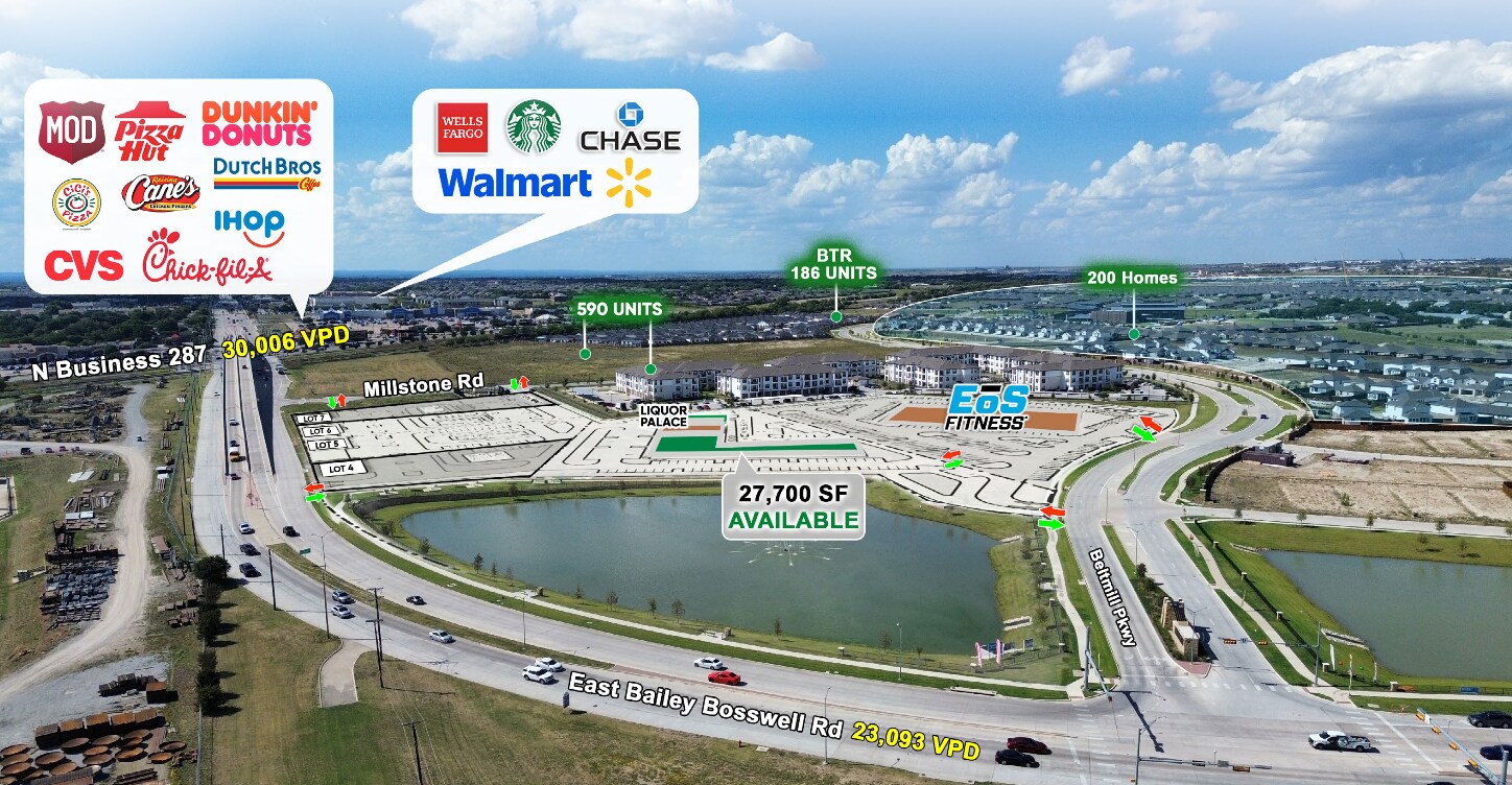 NEC E Bailey Boswell Rd & Millstone rd, Saginaw, TX for Rent