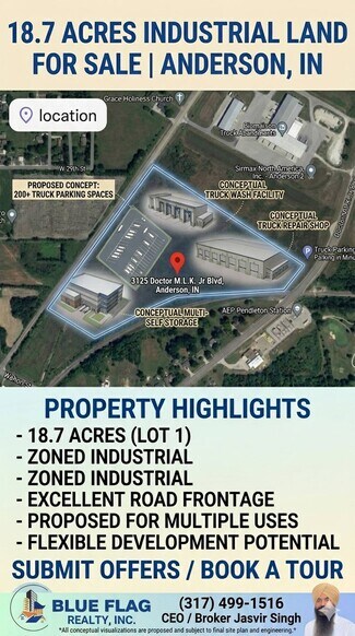 Anderson, IN Commercial Land - 3125 Mlk Jr Blvd Anderson, IN Commercial Land - 3125 Mlk Jr Blvd