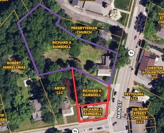 Ramsdell 3 buildings Chester Village Lot