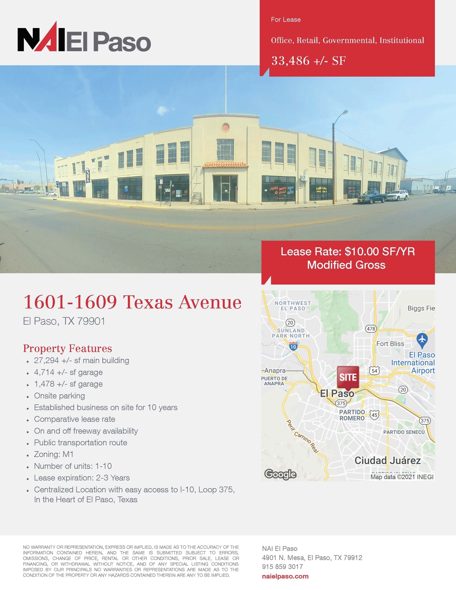 1601 Texas Ave, El Paso, TX for Sale