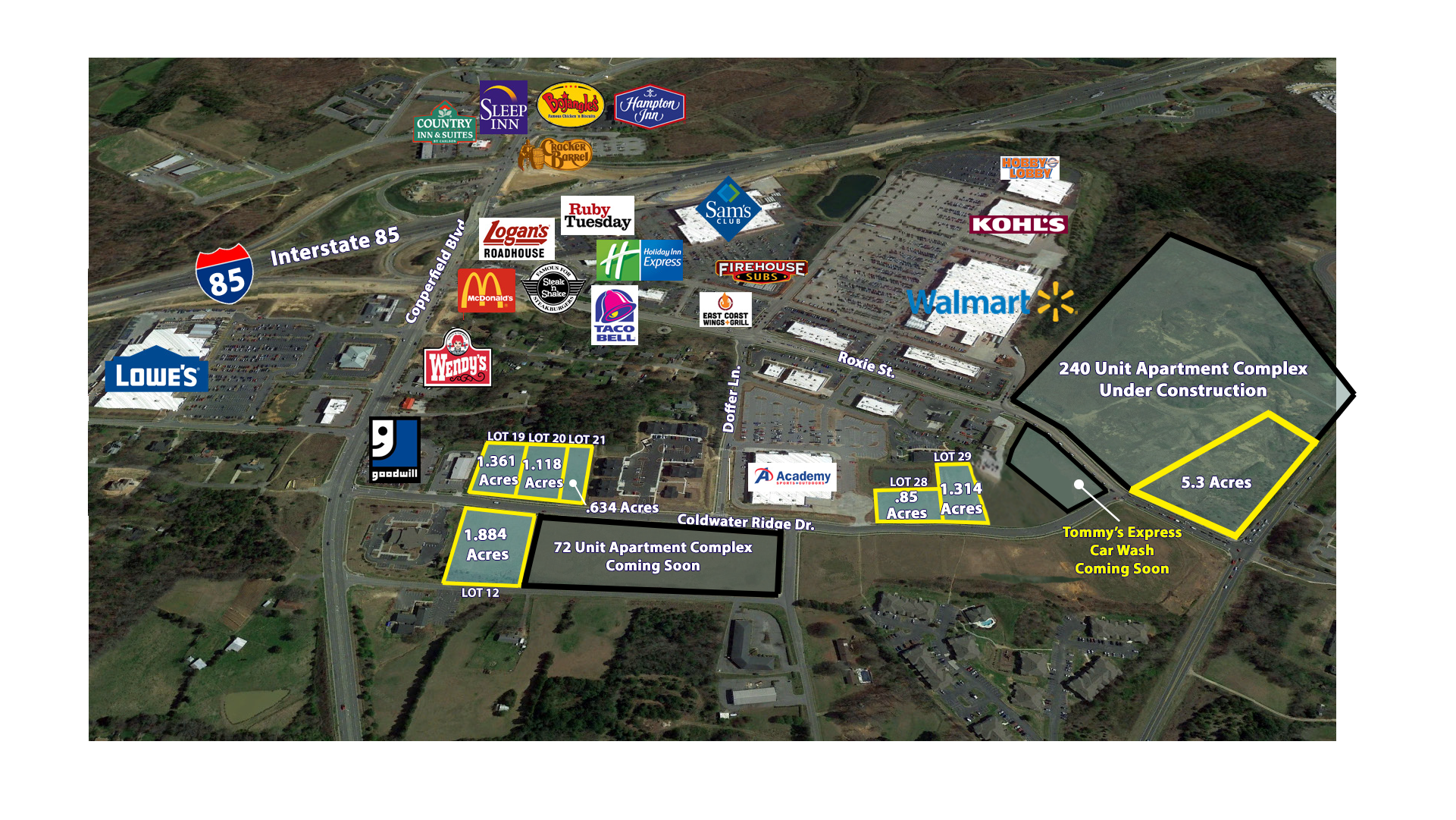 Coldwater Ridge Dr @ Old Earnhardt Rd, Kannapolis, NC for Sale