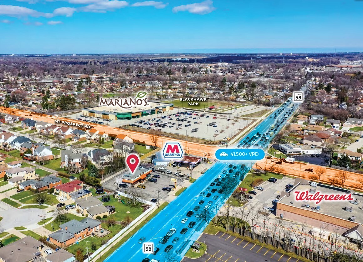 20 W Golf Rd Des Plaines, IL 60016 Retail Property for Sale on