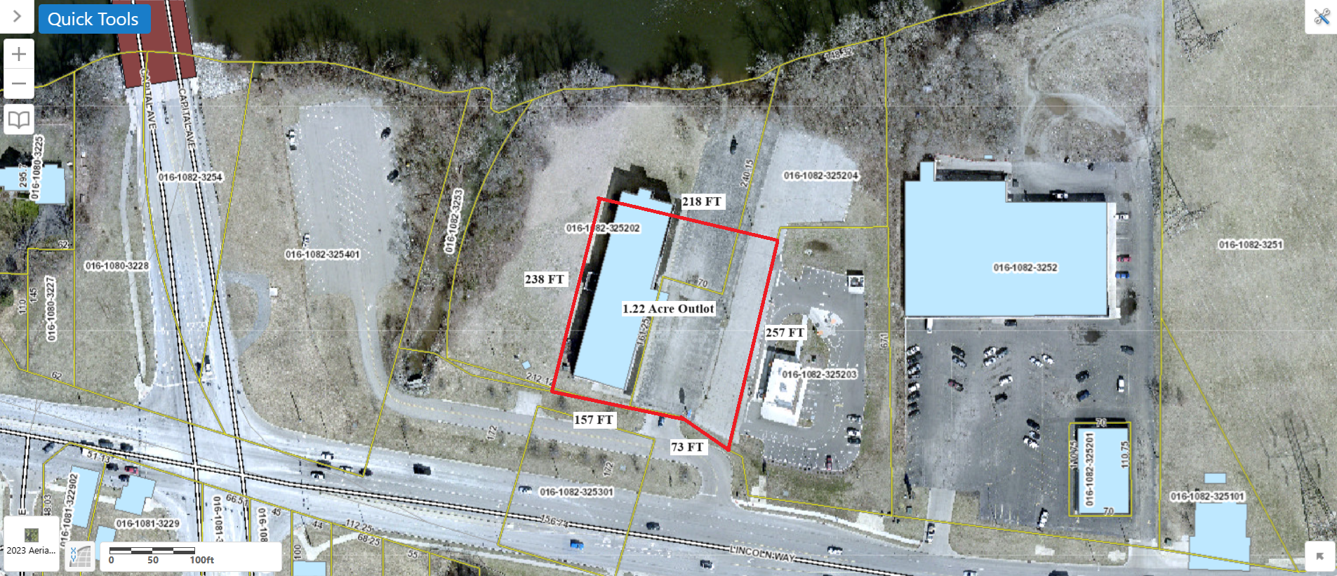 1.22 Acre Outlot Lincolnway E & Capital Ave., Mishawaka, IN for Sale