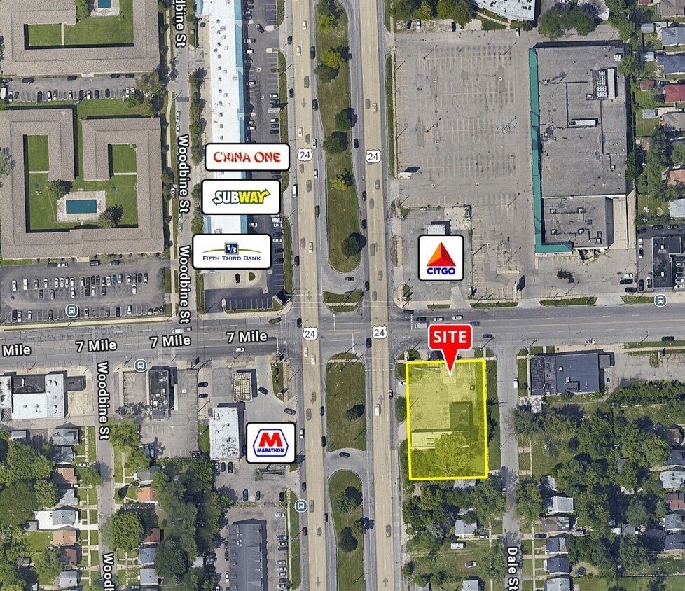 SEC of 7 Mile & Telegraph Rd, Detroit, MI for Sale