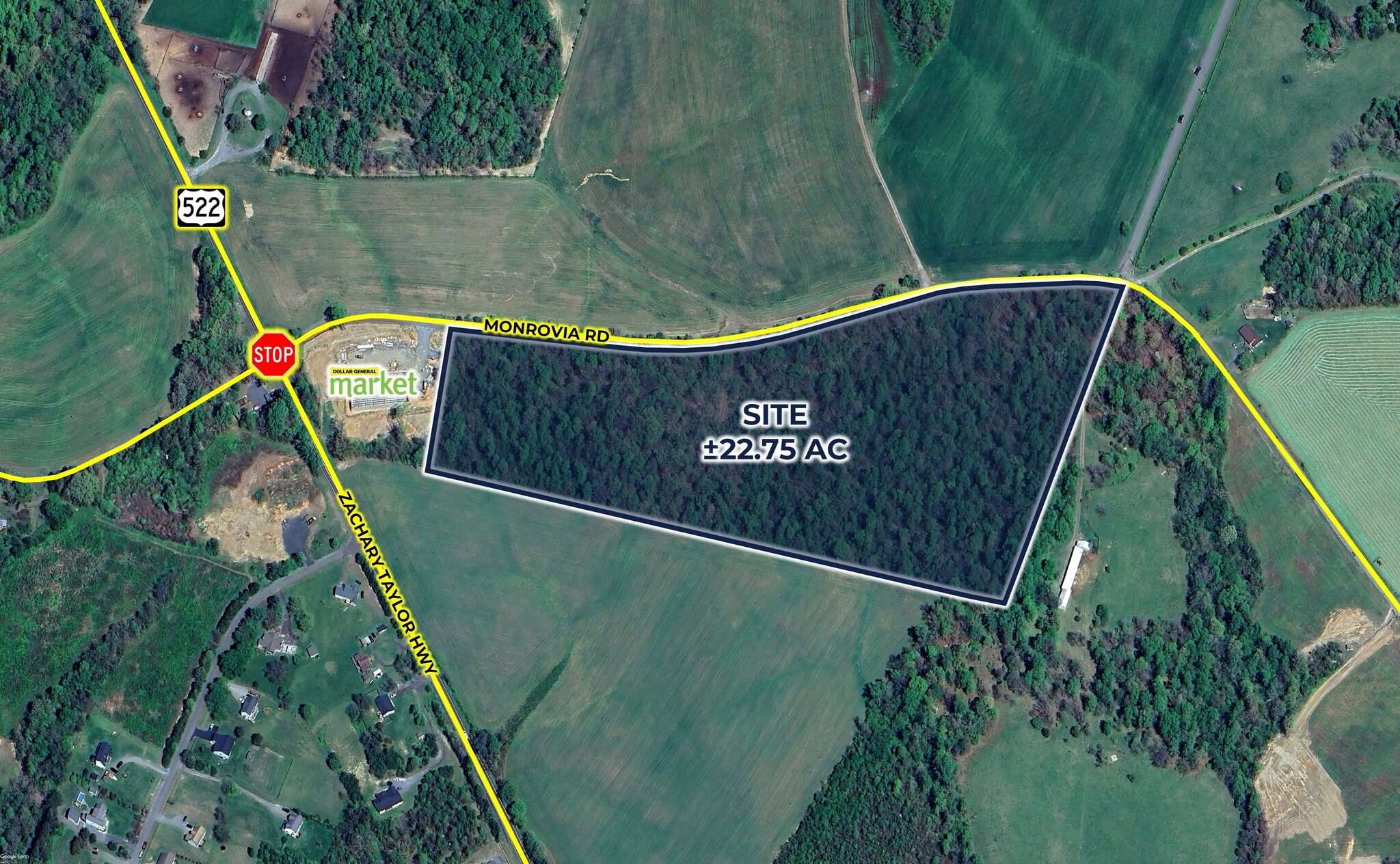 Route 522 @ Monrovia Rd, Orange, VA for Sale