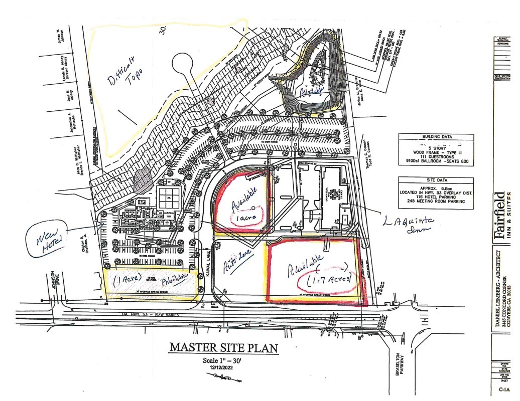 1.7 ACRES GA Hwy. 53 Village at Braselton @ Hwy. 53 and Kaival Lane, Braselton, GA for Sale