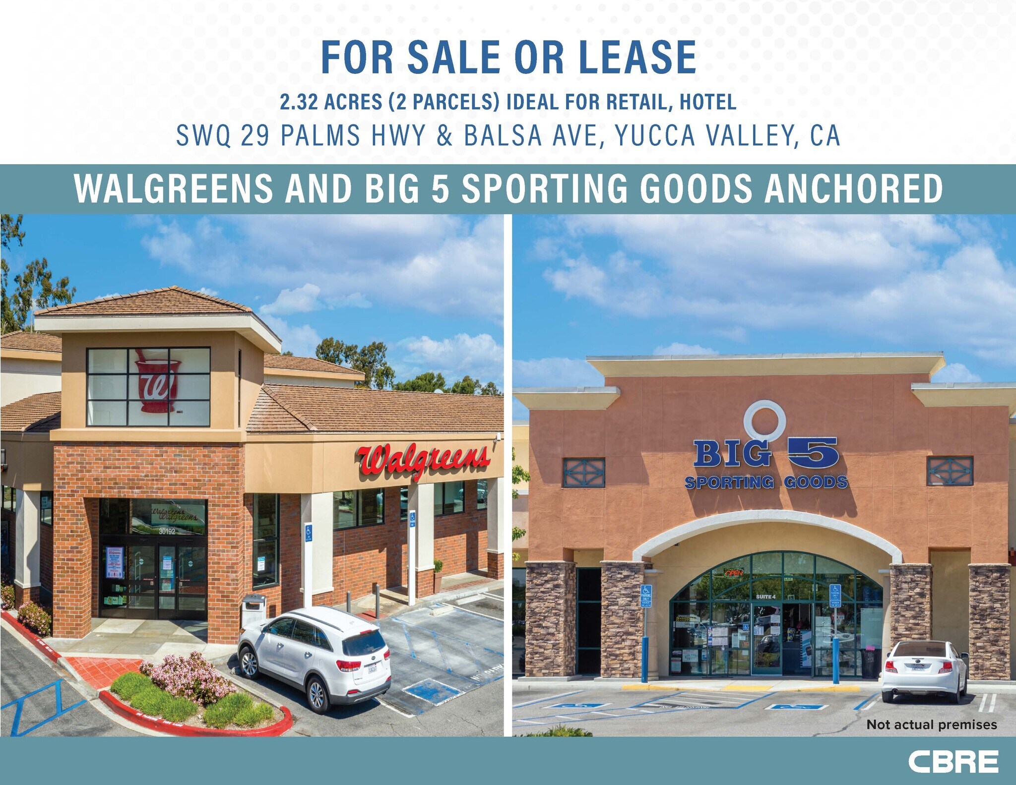 29 Palms Hwy (Hwy 62) & Balsa ave, Yucca Valley, CA for Rent