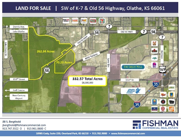 SW K7 & Old 56 Hwy, Olathe, KS for Sale