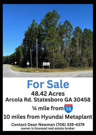 Statesboro, GA Commercial - Arcola Road Rd @ GA HWY 46