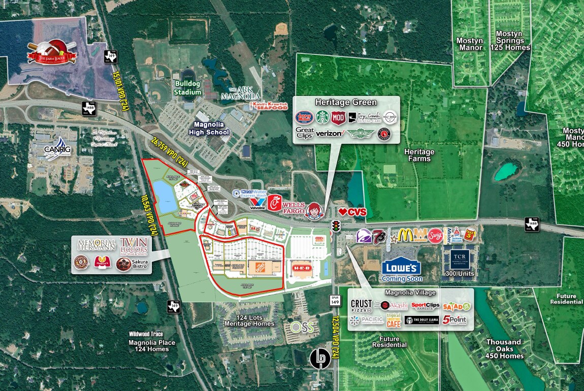 SWC of SPUR 149 at FM 1488 Rd, Magnolia, TX for Rent