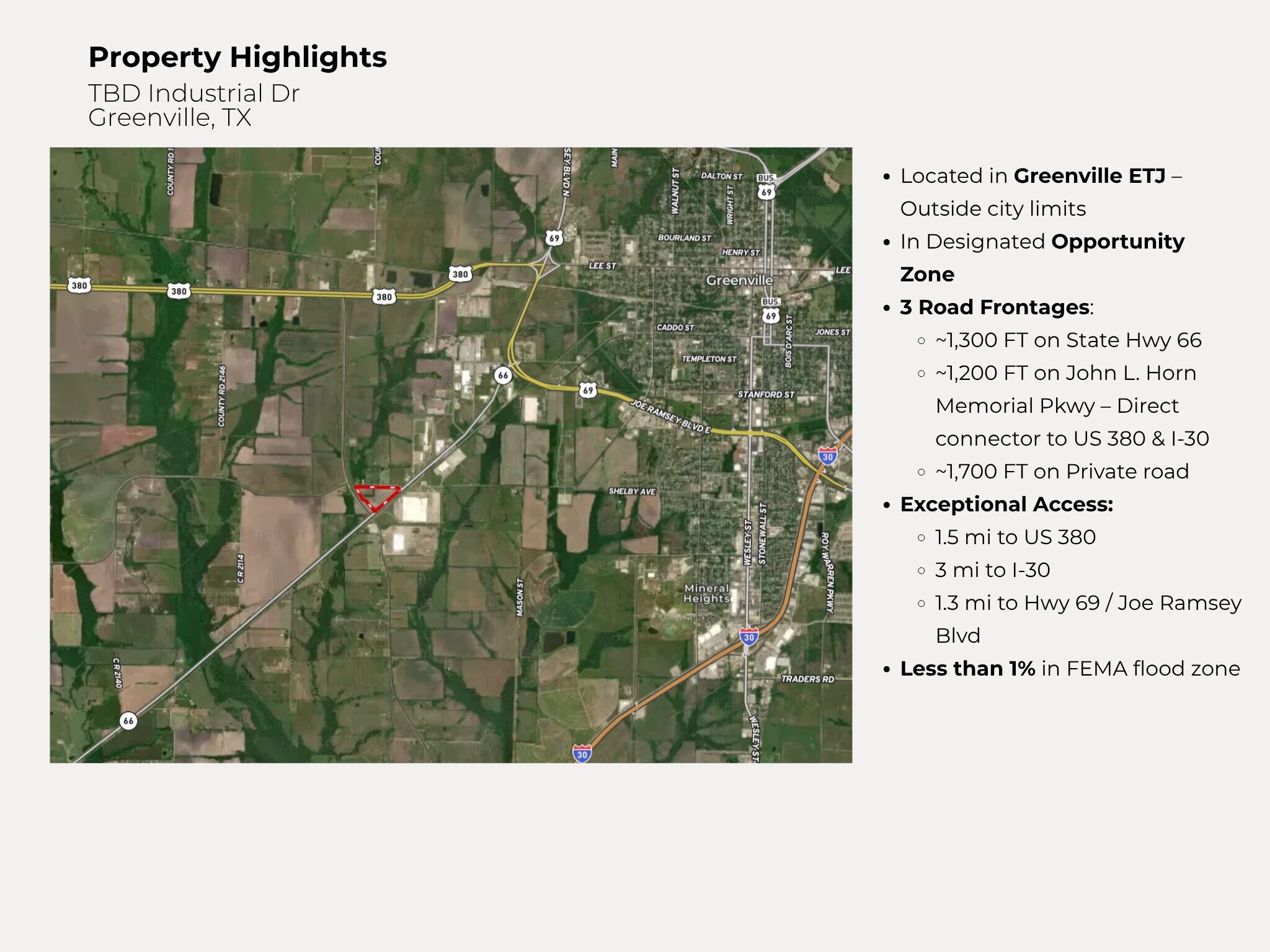 TBD Industrial Dr, Greenville, TX for Sale