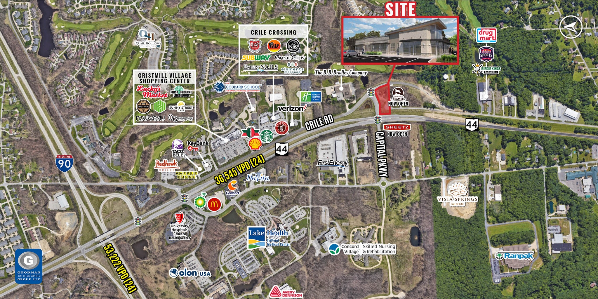 Crile Road & Capital Pkwy, Painesville, OH for Rent
