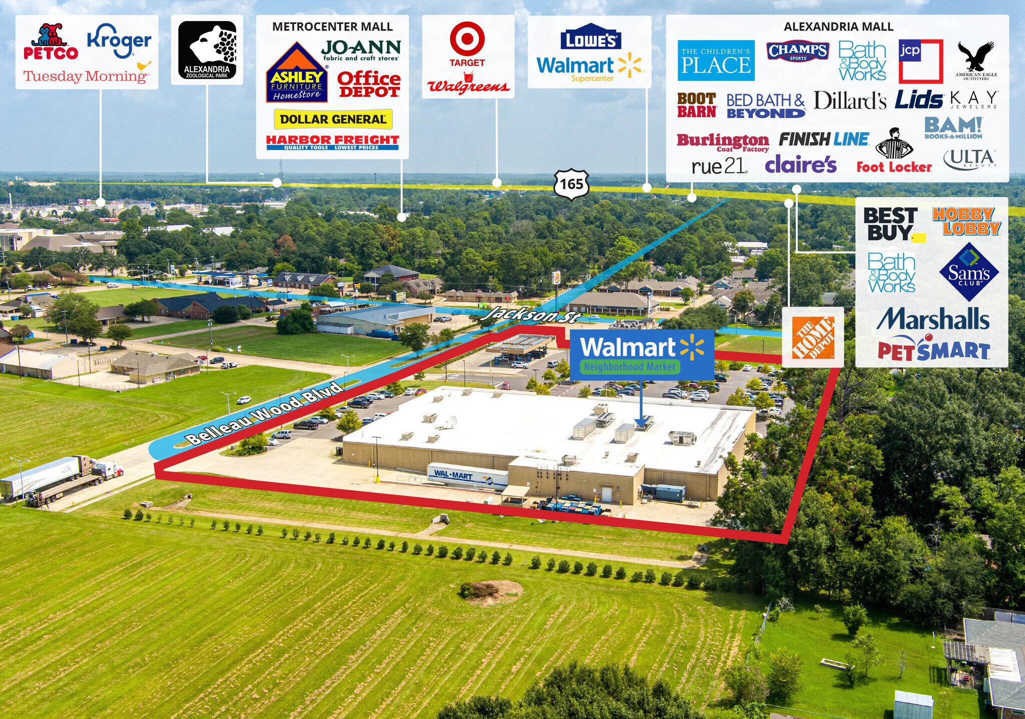 Walmart Market, Alexandria, LA for Sale