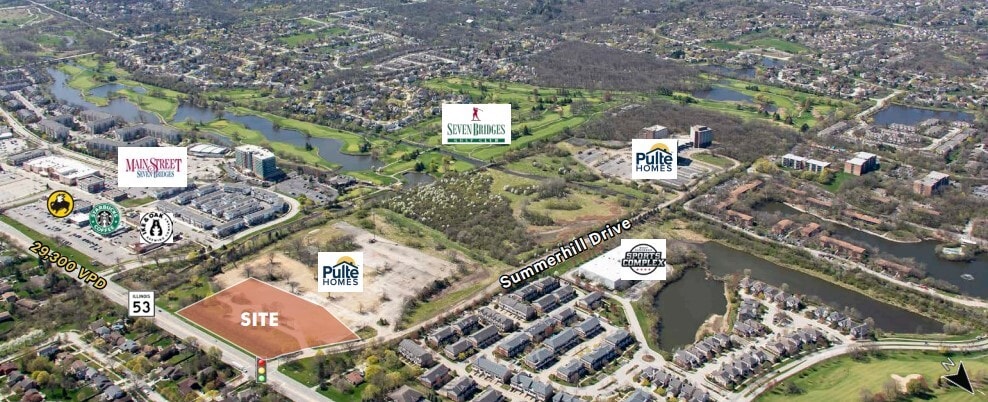 SWC of IL Route 53 & Summerhill Drive, Lisle, IL for Sale