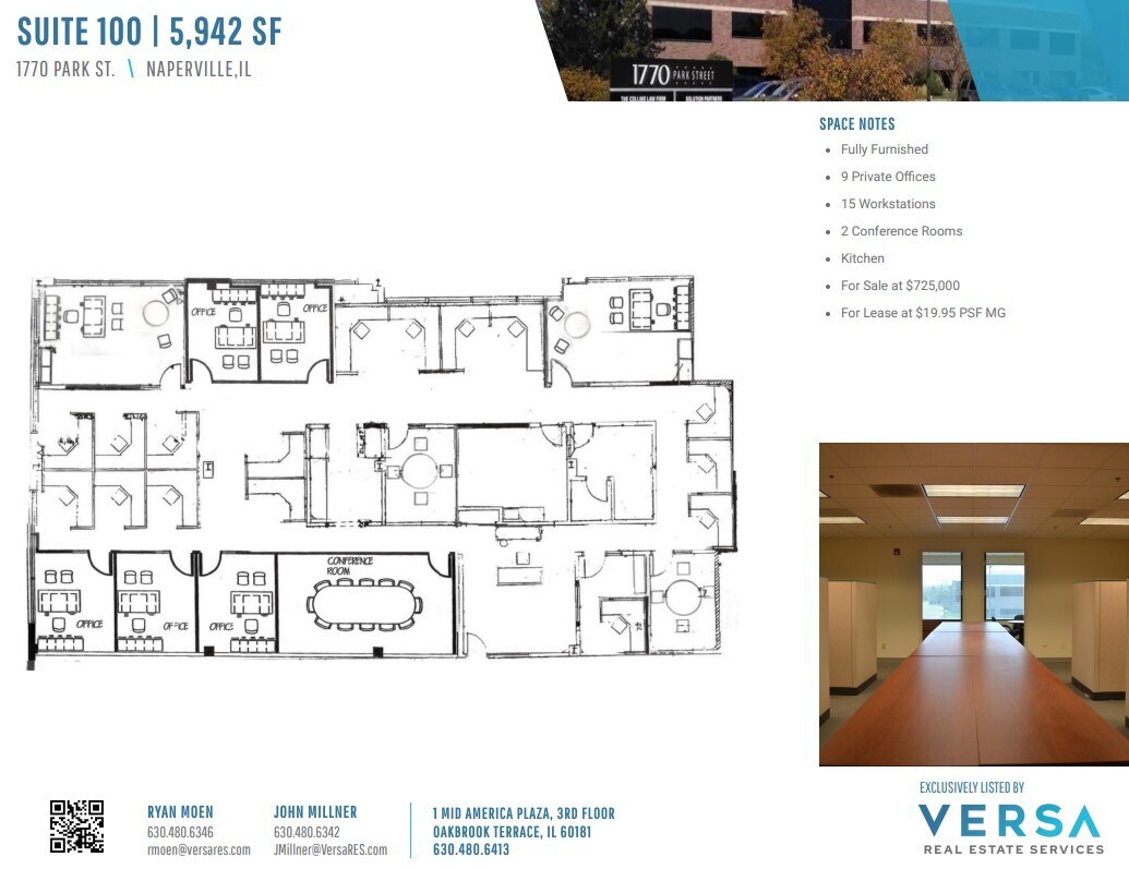 1770 Park St Naperville, IL 60563 Office Property for Lease on
