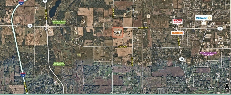 SEC of Route 173 and Kilbourne Road, Wadsworth, IL for Sale