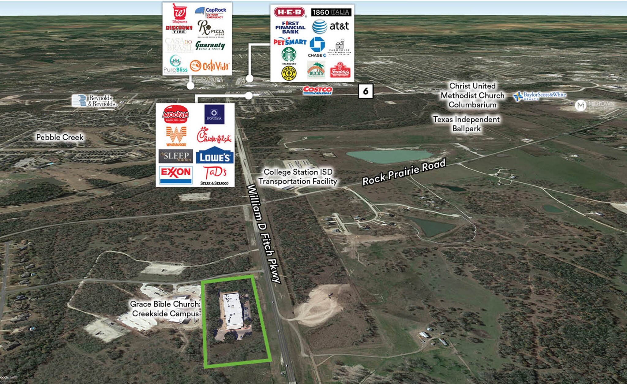 SEC of Williams Creek Dr & William D Fitch Pkwy, College Station, TX for Sale