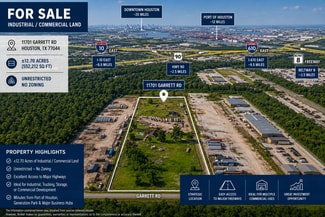 Houston, TX Commercial Land - 11701 Garrett Rd