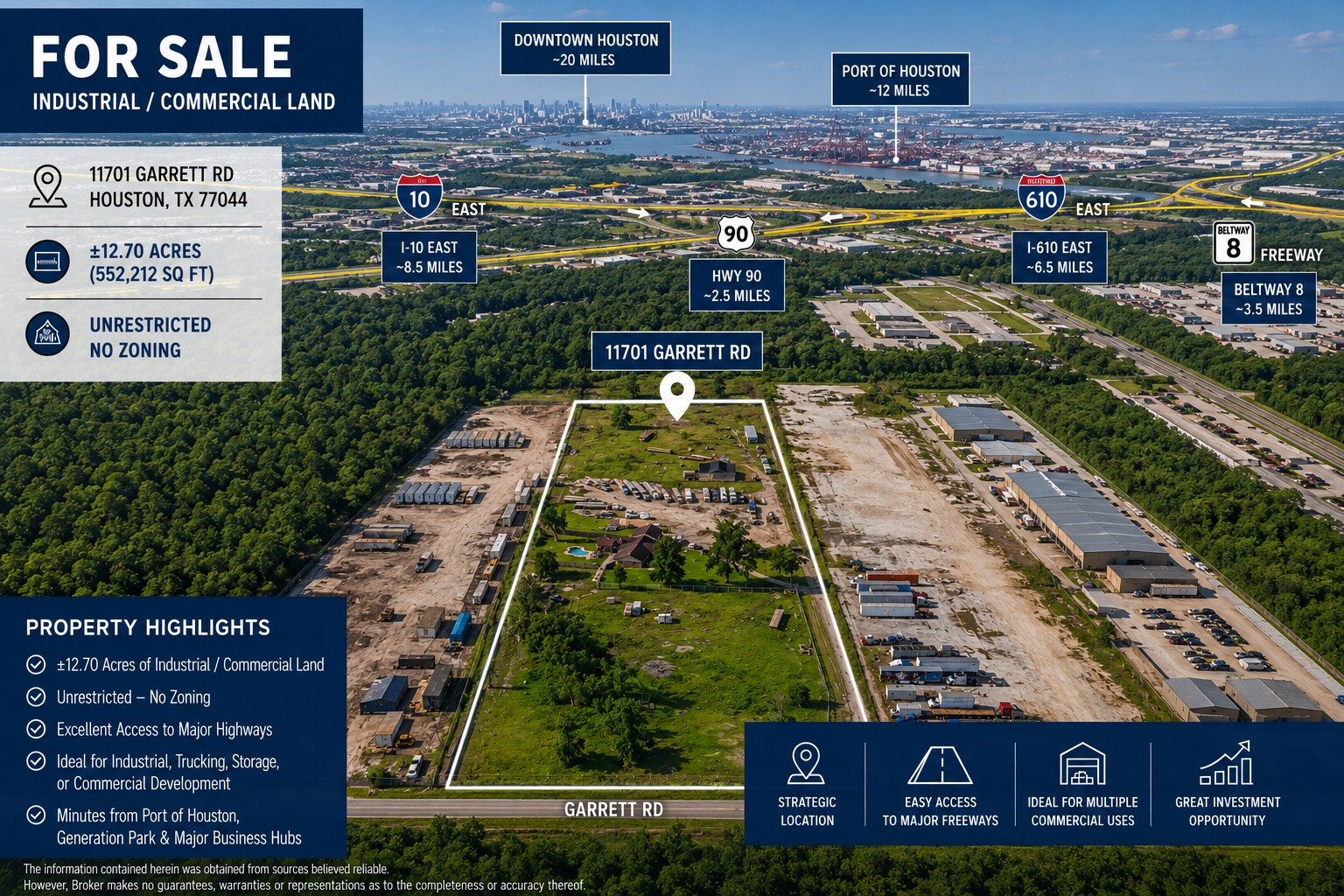 11701 Garrett Rd, Houston, TX for Sale
