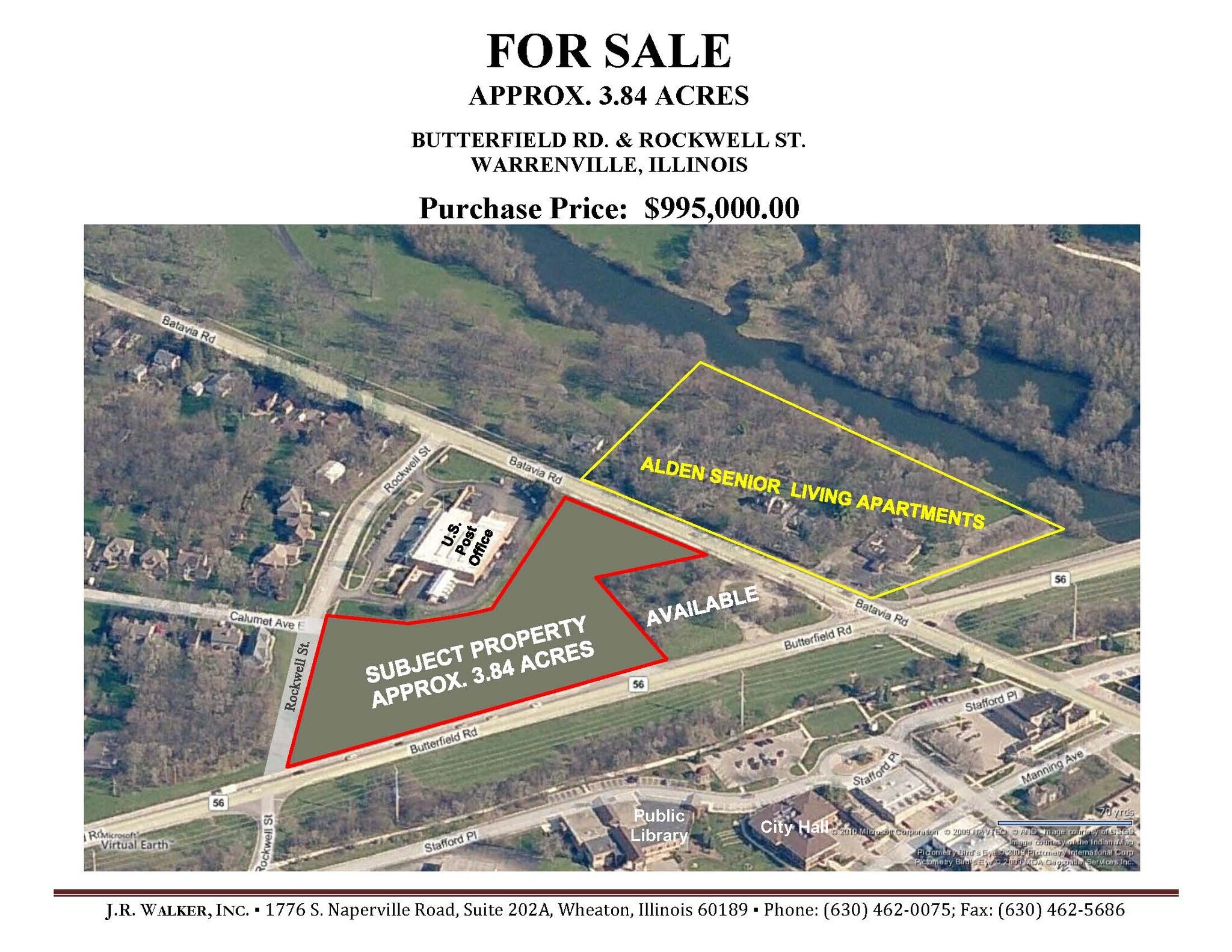 NEC Butterfield Rd. & Rockwell St., Warrenville, IL for Sale