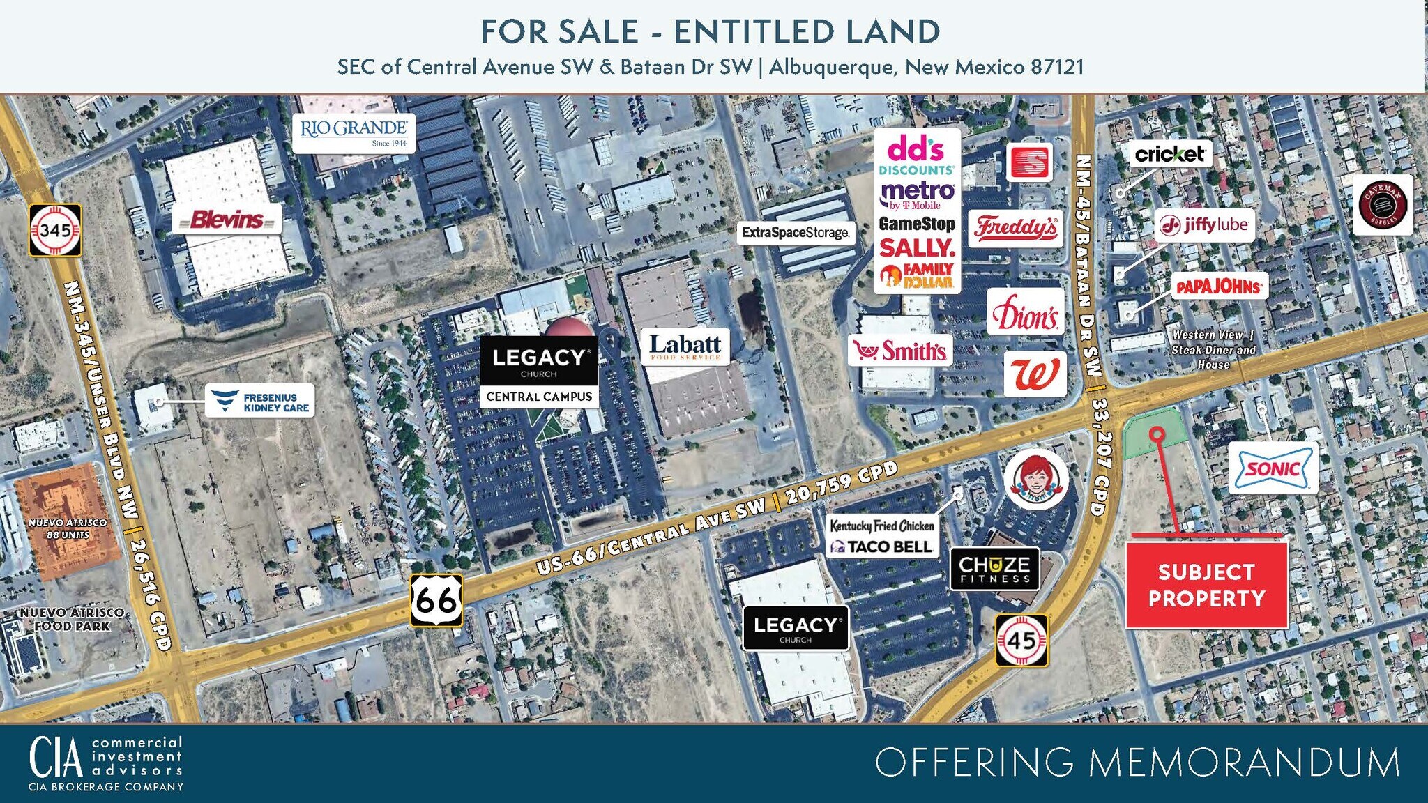 SEC of Central Avenue SW & Bataan Dr, Albuquerque, NM for Sale