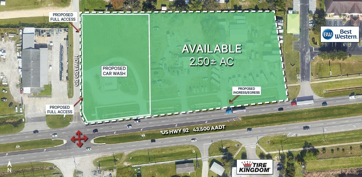 US Hwy 92 & Howard rd, Auburndale, FL for Rent