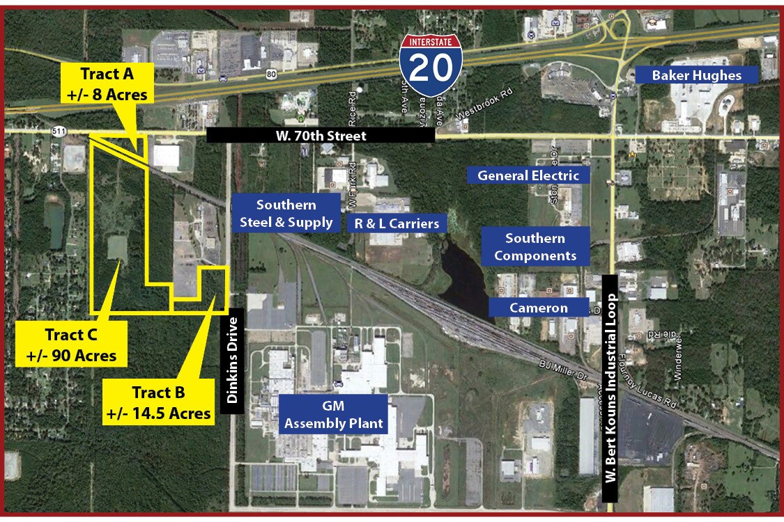 W 70th St @ Dinkins Drive, Shreveport, LA for Sale
