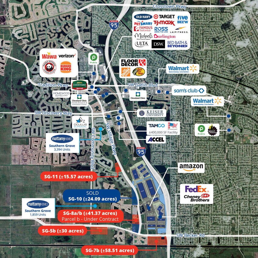 SW Becker Road Rd @ SW Community Blvd, Port Saint Lucie, FL for Sale