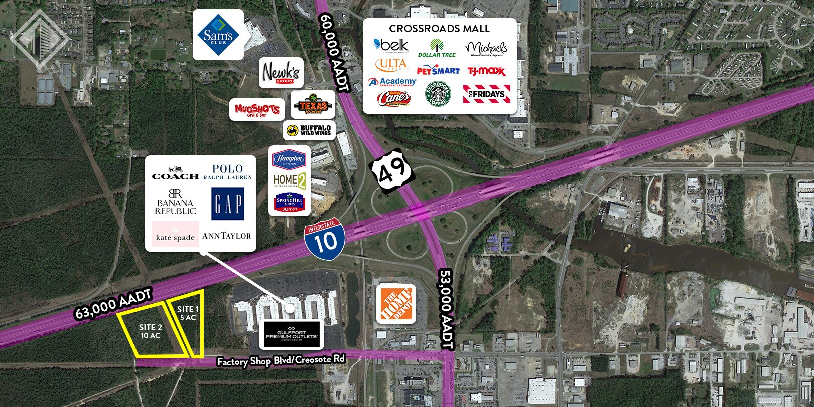 0 I-10, Gulfport, MS for Sale
