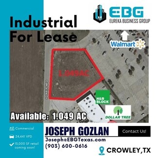 Crowley, TX Commercial Land - 1201 Fm 1187