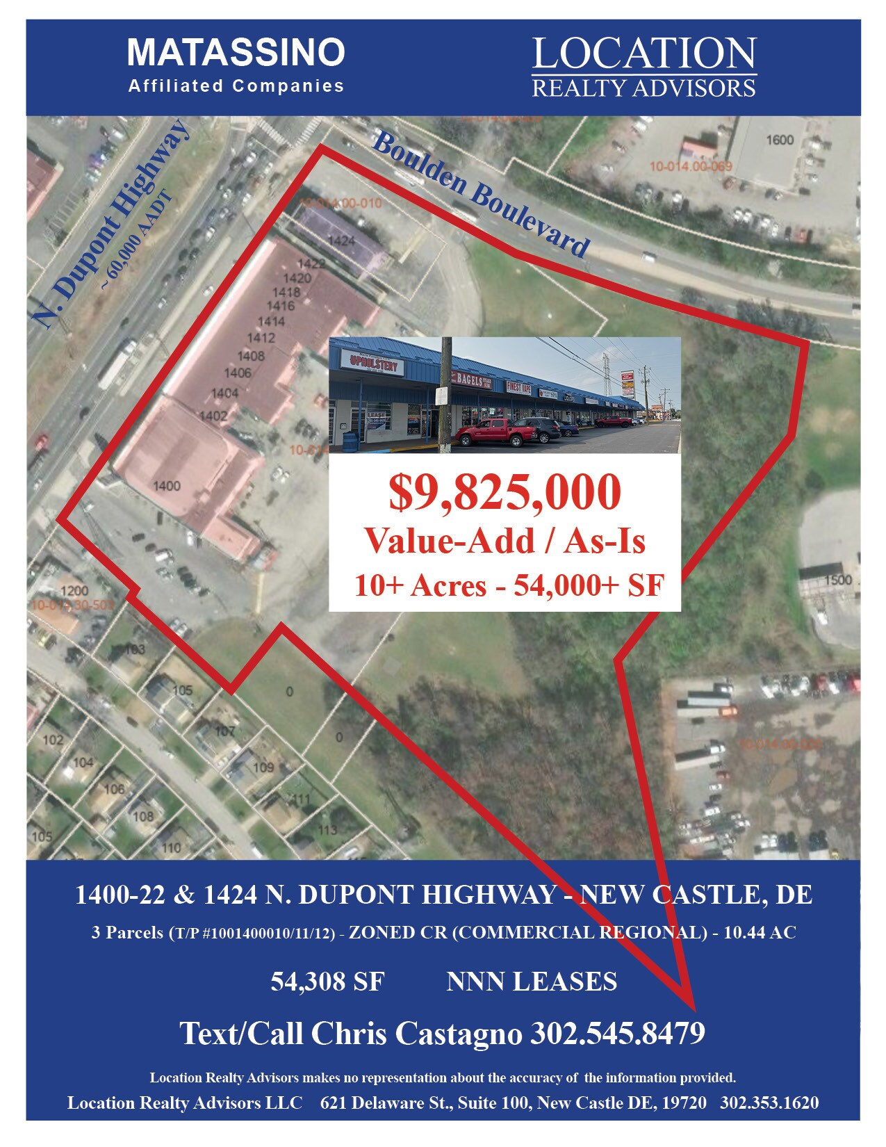1400 - 1424 Dupont Highway, New Castle, DE for Sale