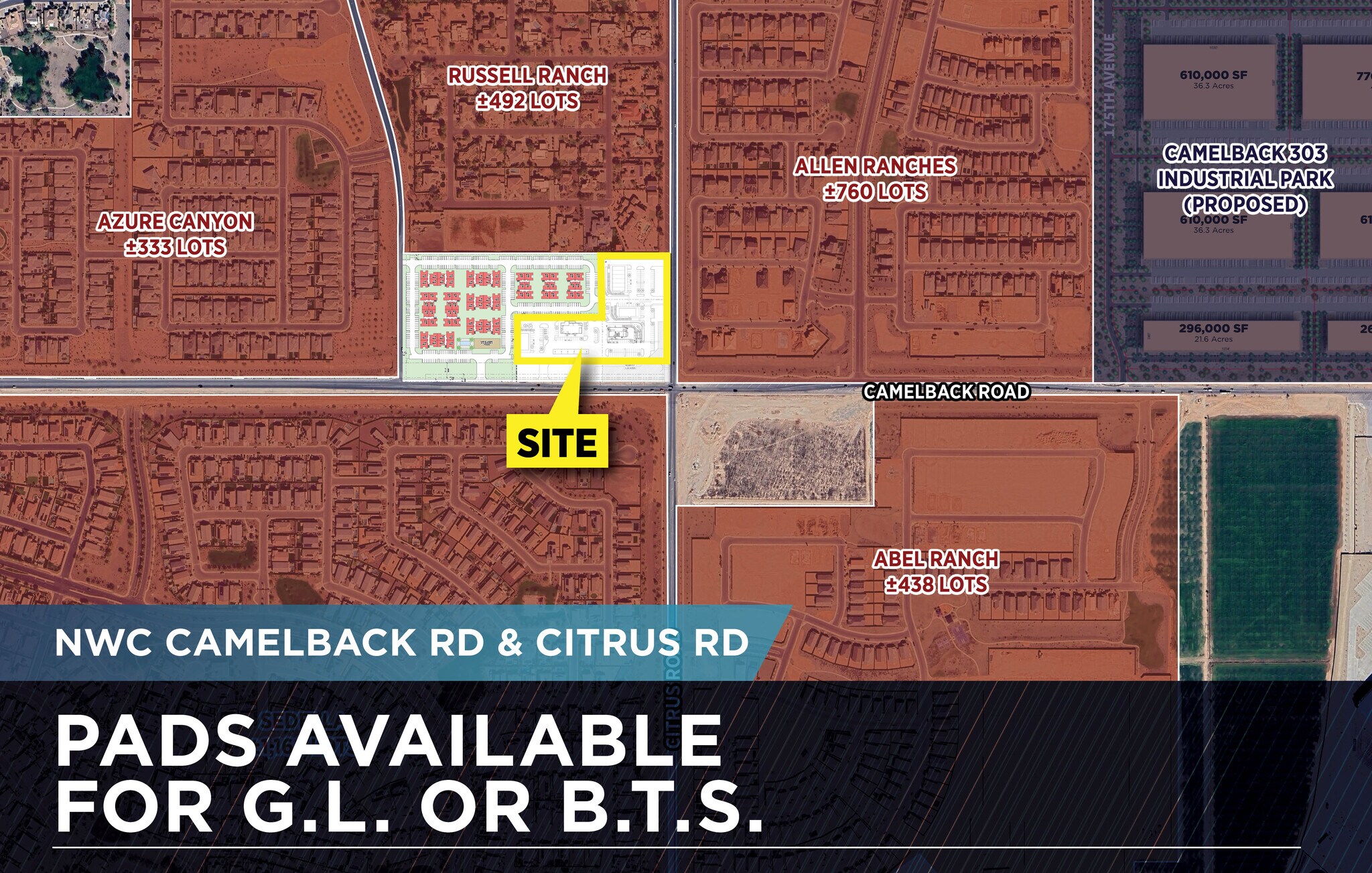 NWC Camelback Road & Citrus Road, Litchfield Park, AZ for Rent